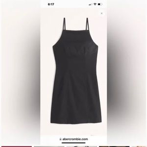 Abercrombie Mini Linen Dress - XS Tall size Black